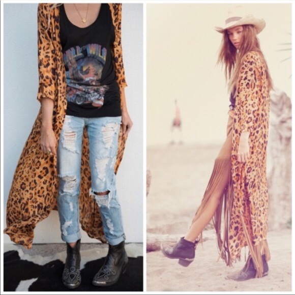 EUC Spell & the Gypsy Collective Amber Wild Ones Duster/Kimono - Picture 3 of 14